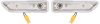 ME1515 1970-71 Challenger; Front Fender Side Marker Bezel Set; Pair - image 1