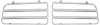 ME1532 1970 Plymouth Barracuda, Cuda; Tail Lamp Bezel Trim Inserts; Die-Cast Chrome; RH & LH; Pair - image 1