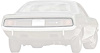 Tail Panel Molding Set for 1970-1971 Plymouth Barracuda/Cuda [4-PC] - image 1
