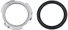 1962-76 Mopar Zinc Fuel Sender Lock Ring With Rubber Gasket - image 1