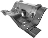 MM1382A 1970-74 Dodge, Plymouth E-Body; Under Rear Seat Floor Pan; EDP Coated - image 1