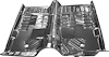 MM1386A 1966-70 Dodge, Plymouth B-Body; Full Front Seat Floor Pan; EDP Coated - image 1