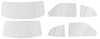 MM1728A 1973-74 Dart Sport//Duster, Glass Set, Clear - image 1