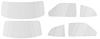 MM1730A 1974-76 Dart Sport//Duster, Glass Set, Clear - image 1