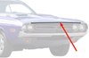 MN1426 Hood Lip Molding With Extending Lip 1971 Dodge Challenger - image 2