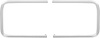 MN1456 Outer Tail Lamp Moldings 1966 Dodge Coronet - image 1