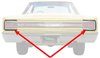MN1456 Outer Tail Lamp Moldings 1966 Dodge Coronet - image 2