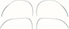 MN1478 Wheel Opening Molding Set 1967-76 Dodge Dart; Front and Rear; 4 Piece Set; Made In USA - image 1