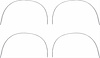 MN1485 Wheel Opening Molding Set for 1973-74 Dodge Charger - image 1