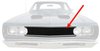 MN1492 Center Front Grill 1968-69 Dodge Coronet, 1969 Charger R/T; Black; Made in the USA - image 2
