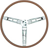 MW748 1966-69 Chrysler, Dodge, Plymouth; Rallye Woodgrain Steering Wheel ; A,B,C Body - image 1