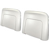 N1011 1966 Buick, Cadillac, Chevrolet, Oldsmobile, Pontiac; Strato Bench or Bucket; Seat Back Panels; White ABS - image 1