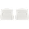 N1011 1966 Buick, Cadillac, Chevrolet, Oldsmobile, Pontiac; Strato Bench or Bucket; Seat Back Panels; White ABS - image 2