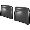 N1021 1968-72 GM; Seat Back Panels; Strato Bench or Bucket; 1968 All, 1969-72 Reclining Only; Black ABS - image 1