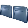 N1027 1968-72 GM; Seat Back Panels; Strato Bench or Bucket; 1968 All, 1969-72 Reclining Only; Medium Blue ABS - image 1