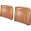 N1034 1968-72 GM; Seat Back Panels; Strato Bench or Bucket; 1968 All, 1969-72 Reclining Only; Light Saddle Tan ABS - image 1