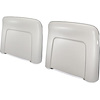 N1037 1968-72 GM; Seat Back Panels; Strato Bench or Bucket; 1968 All, 1969-72 Reclining Only; White ABS - image 1