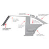 N1450 Front Inner Pillar Post Trim Set 1975-1979 Chevy Nova - image 2