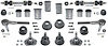 N45335 1968-74 Chevy II / Nova Front End Rebuild Kit; With Outer Tie Rod Ends Only - image 1