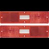 N5503 Tail Light Lens 1970-71 Nova; Rectangular Backup Lens; Drivers Side - image 3