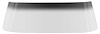 NR688Y Windshield 1962-67 Chevy II/Nova; 2-Door Hardtop & Convertible; Clear With Smoke Gray Shade - image 1