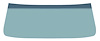 NR689T Windshield Glass 1962-67 Chevy II/Nova 2/4 Door Sedan & Wagon Tinted - image 1