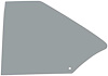 NR713Y Quarter Window Glass-1968-72 Chevy II/Nova/Ventura; 2-Door Coupe; Smoke Gray Tinted; LH - image 1