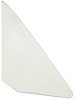 NR716C 1968-72 Chevy II, Nova, Ventura; Door Vent Glass; Coupe & Sedan; Clear Glass; RH Passenger Side - image 1