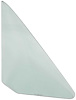 NR716T Door Vent Glass 1968-72 Chevy II, Nova, Ventura; Coupe & Sedan; Tinted Glass; RH Passenger Side - image 1