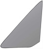 1968-72 Chevy II / Nova Coupe/Sedan Vent Glass Smoke Gray Tinted - LH - image 1