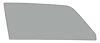 NR742Y Door Glass; 1973-74 Nova/GM X-Body; 2 Door Coupe/Hatchback; RH; Smoke Gray - image 1