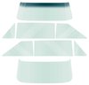 NR801T Glass Set 1962-65 Chevy II / Nova 2 Door Hardtop; (8 Piece); Tinted - image 2