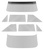 NR801Y 1962-65 Chevy II/Nova 2 Door Hardtop, Glass Set (8 Piece), Smoke Gray Tinted - image 1