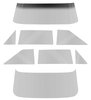 NR801Y 1962-65 Chevy II/Nova 2 Door Hardtop, Glass Set (8 Piece), Smoke Gray Tinted - image 2