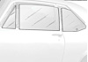 NR810T Side Glass Kit 1962-63 Nova 2 Door Convertible; 6 Piece; Green Tinted - image 1