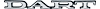 PS500113 Metal Sign Photorealistic; Dart Logo; Measures 20" X 2"