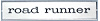 PS500128 Metal Sign Photorealistic; Road Runner Logo; Measures 20" X 4"