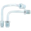 PV49202 Steel Line Set for Left Side Mount Proportioning Valve, 9/16" x 1/2" Fittings, Silver Zinc Plated Steel - image 3