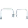 PV49203 Proportioning Valve Lines, 1/2" x 3/8" Master & 3/8" x 3/8" Prop Valve Fittings, Bottom Mount, Silver Zinc Plated Steel - image 2