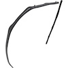 PW1078R 1973-80 Chevrolet/GMC Truck; Door Glass Run Weatherstrip; With Division Bar Felt; RH Side - image 1