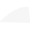 QG2440C 1963-64 Biscayne, Bel Air, Catalina, LeSabre 2 Door Sedan, Quarter Glass, 22" Short Style, LH/RH, Clear - image 1