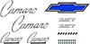 R1080 1969 Camaro; Exterior Emblem Kit; Standard Models; with 327 Engine - image 1