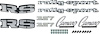 R1083 1969 Camaro Rally Sport; Exterior Emblem Kit; with 327 - image 1