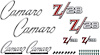 R1089 1969 Camaro Z28 Exterior Emblem Kit; w/o Cowl Hood, w/o RS Option - image 1