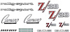R1092 1969 Camaro Z28; Exterior Emblem Kit; 302 Engine; with Cowl Hood; with RS Option - image 1
