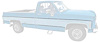 R1096 1973-80 Chevrolet, GMC Pickup; Upper & Lower Body Side Molding Set; Short Bed; 18 Piece - image 1