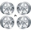 R151795SV R15 Style Wheels, 17" x 9.5", w/ Center Caps, Set of 4, Silver - image 1