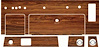 Complete Dash Panel Kit 1969 Chevy Camaro Woodgrain - image 1
