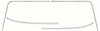 Chevy II/Nova 2-Door Front Windshield Moldings - image 1