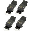R190A 1964-66 Impala, Chevelle, Nova; Standard Seat Belt Set; Front/Rear; Gold Starburst Decal; Black; 4 Piece Set - image 2